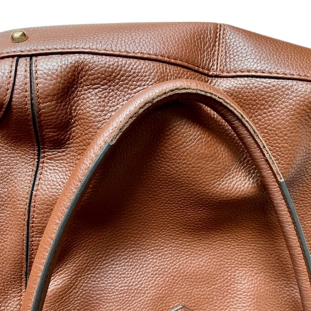 Lodis Kiera Pebble Leather Travel Tote Shoulder Bag - Golden Tan - Picture 10 of 14
